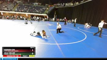 80 lbs Cons. Round 5 - Kruz Keller, Waverly Area Wrestling Club vs Hudson Cox, Moen Wrestling Academy