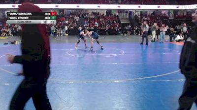 132 lbs Cons. Semi - Koen Fielder, Middleton vs Jonah Burbank, Middleton