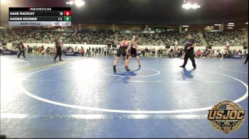 140 lbs Semifinal - Gage Rackley, Tuttle Wrestling vs Kaiden Kromer, F-5 Grappling