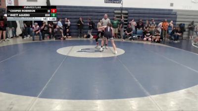 117 lbs Champ. Round 1 - Rhett Aguero, Snake River Wrestling Club vs Cooper Robinson, Declo Stingers