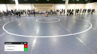 120 lbs Round Of 128 - Titan Friederichs, MN vs Elijah Hattaway, GA