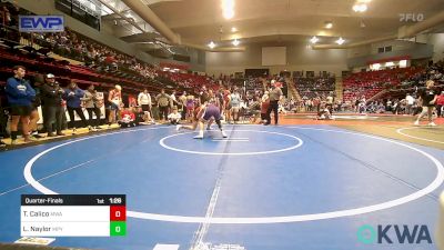 140 lbs Quarterfinal - Tommy Calico, Morris Wrestling Association vs Luke Naylor, Mannford Pirate Youth Wrestling