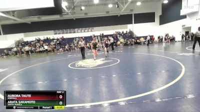 105 lbs Cons. Round 4 - Aurora Taute, Portola vs Arata Sakamoto, Santa Monica