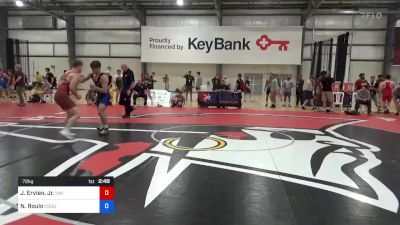 72 kg Round Of 16 - Jack Ervien, Jr., Viking Wrestling Club (IA) vs Noah Roulo, Cougar Wrestling Club