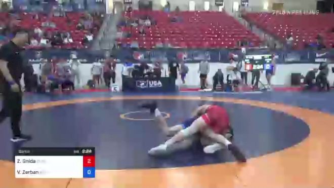 74 kg Semis - Zeb Gnida, Dubuque Wrestling Club vs Vincent Zerban, Northern Colorado Wrestling Club