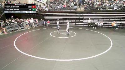 3A 110 lbs Cons. Round 2 - Autumn Evans, Providence Hall vs Raylee Mccoy, Canyon View