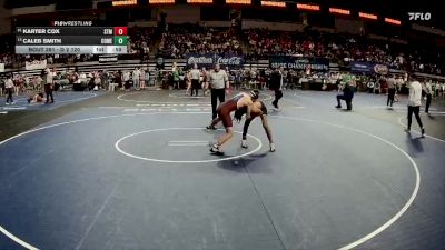 D 2 120 lbs Cons. Round 3 - Caleb Smith, Comeaux vs Karter Cox, St. Thomas More