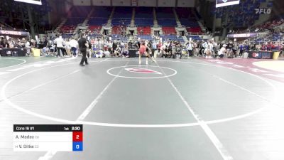 140 lbs Cons 16 #1 - Alex Maday, CA vs Vivienne Gitke, CO