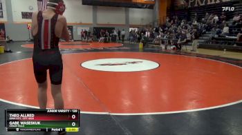 120 lbs Quarterfinal - Gabe Waseskuk, Cedar Falls vs Theo Allred, Iowa City, City High