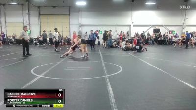 110 lbs Round 5 (8 Team) - Porter Daniels, FL Scorpions vs Caiden Hargrove, Warhawks