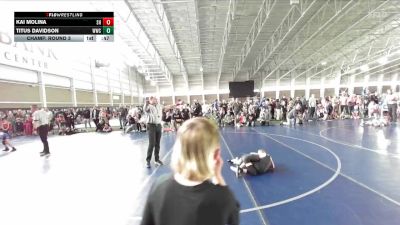 54 lbs Champ. Round 3 - Titus Davidson, Wasatch Wrestling Club vs Kai Molina, Southwest Hammers