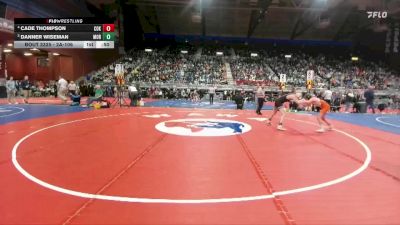 2A-106 lbs 3rd Place Match - Cade Thompson, Cokeville vs Danner Wiseman, Moorcroft