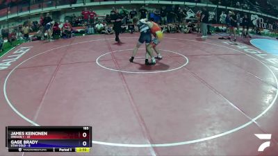 165 lbs Semis & Wb (16 Team) - James Keinonen, Oregon 1 vs Gage Brady, Utah Gold