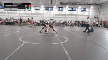 130 lbs Semifinal - Isaac Richards, Woodford vs Sanchir Edington, The Compound RTC
