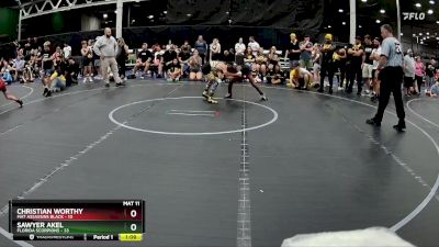 84 lbs Placement (4 Team) - Christian Worthy, Mat Assassins Black vs Sawyer Akel, Florida Scorpions