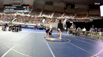 126-D2 Champ. Round 1 - Carli Jones, Chinle High School vs Peytin Corbell, Morenci High School