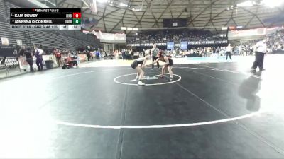 Girls 4A 135 lbs 3rd Place Match - Kaia Dewey, Lincoln (Seattle) (Girls) vs Janessa O`Connell, Union (Girls)