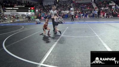 52 lbs Semifinal - Landon Young, SC Punisher vs Bowe Klema, Beloit WC