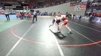 5A Boys 175 lbs Cons. Semi - Bryce Johnson, Thurston Boys vs Grady Cox, Lebanon Boys