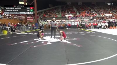 105 lbs Quarterfinal - Mercedes Ladwig, McPherson HS vs Canyon Burtis, Baldwin Hs