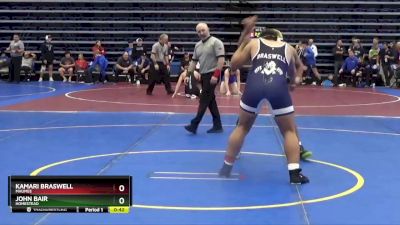 215 lbs Cons. Round 6 - Kamari Braswell, Maumee vs John Bair, Homestead