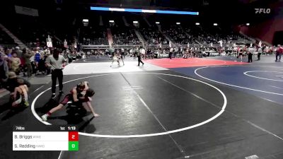 74 lbs Semifinal - Brayson Briggs, Windy City WC vs Shane Redding, Hardin WC