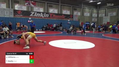 160 lbs Consi Of 16 #1 - Jared Williams, Ukiah vs Toa Bodily, Foothill (Pleasanton)