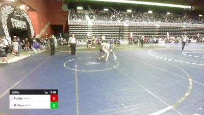 123 lbs Quarterfinal - Johnathan Foster, Montana Disciples vs Jaiden Bady-Saya, Bear Creek Jr. Wrestling