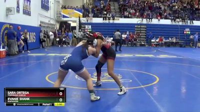 130 lbs Champ. Round 1 - Evanie Shank, NAPOLEON vs Sara Ortega, Toppenish (Girls)