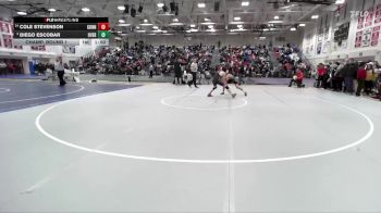 Boys 132 lbs Champ. Round 1 - Diego Escobar, Overfelt Boys vs Cole Stevenson, Gunn&nbsp;Boys
