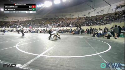 100 lbs Consi Of 16 #2 - Walker Gratz, Madill Takedown vs Jack Bovos, Salina Wrestling Club