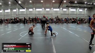 72 lbs Finals (2 Team) - Brody Moore, Hammers Yellow vs Weston Bezeau, Hammers Blue