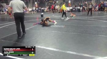 75 lbs Semifinal - Iliyah Sailas-Lara, Team Colorado vs Gjoa Rowe, Team Iowa