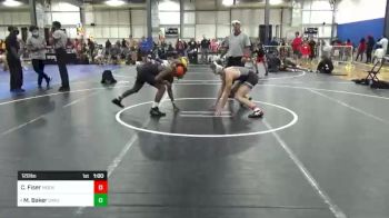 120 lbs Consolation - Chase Fiser, Moen Wrestling Academy vs Markel Baker, Dakota Wrestling Club