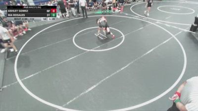 110 lbs Semifinal - Nia Rosales, Cal Grapplers Wrestling Club vs Ashley Gomez, Imperial