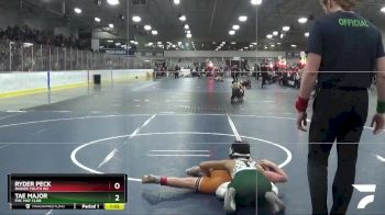 90 lbs Cons. Round 2 - Tae Major, FHC Mat Club vs Ryder Peck, Raider Youth WC