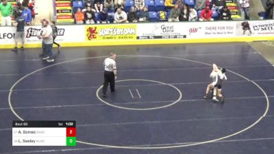 103 lbs Round Of 64 - Andrew Gomez, Bangor vs Liam Seeley, Muncy