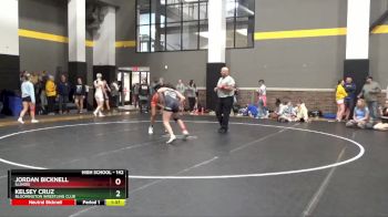 142 lbs Cons. Semi - Jordan Bicknell, Illinois vs Kelsey Cruz, Bloomington Wrestling Club