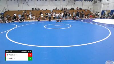 100 lbs Semifinal - Alex Ortiz, Team Selma vs Dakota Vatalaro, Spring Hills