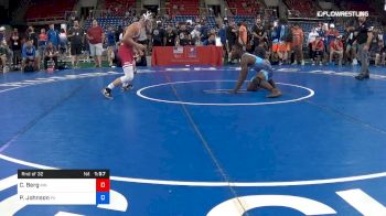 145 lbs Rnd Of 32 - Cael Berg, Minnesota vs Paniro Johnson, Pennsylvania