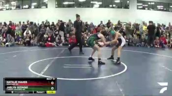 110 lbs Cons. Round 1 - Jaelyn Gizinski, Lapeer Lightning WC vs Natalie Maher, Gull Lake WC