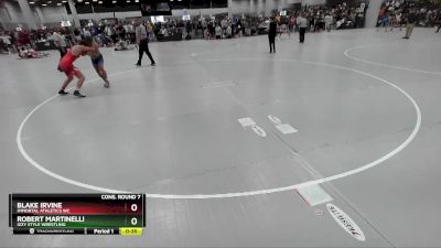 126 lbs Cons. Round 7 - Blake Irvine, Immortal Athletics WC vs Robert Martinelli, Izzy Style Wrestling