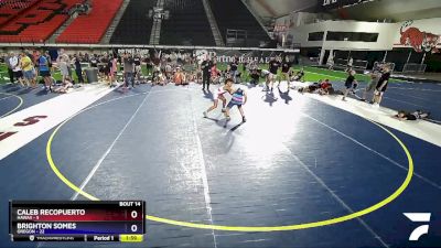 110 lbs Cross Bracket (8 Team) - Caleb Recopuerto, Hawaii vs Brighton Somes, Oregon