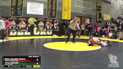 116 lbs Cons. Round 4 - Titus Kessler, Alpha Dawg vs Raul Solorio Zarco, Snake Pit Wrestling