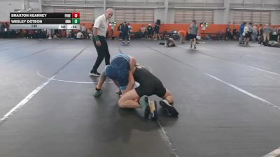 130 lbs Round 5 (6 Team) - Wesley Dotson, Donahue WA vs Braxton Kearney, FORGE