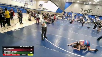 103 lbs Cons. Round 3 - Jd Johnson, Independent vs Jettisen Jensen, Uintah Wrestling