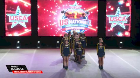 Franklin - Bulldogs [2026 Middle School Performance Day 1] 2026 U.S. National Cheer & Dance Championship