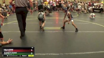 53 lbs Round 2 (4 Team) - Milo Ksebe, SVRWC Gold vs Barrett Evans, Upper Twp W/C