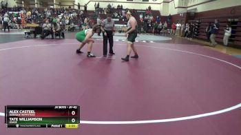 JV-42 lbs 1st Place Match - Alex Casteel, Dubuque Hempstead vs Tate Williamson, Osage