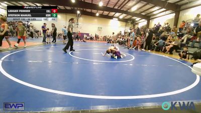 46 lbs Rr Rnd 1 - Ledger Perrier, Collinsville Cardinal Youth Wrestling vs Stetson Manuel, Newkirk Takedown Club